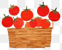 PNG Tomato basket fruit plant. 