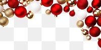 PNG Christmas baubles christmas backgrounds bead. AI generated Image by rawpixel.