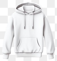 PNG Hoodie sweater sweatshirt white  