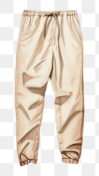 PNG Pants khaki white background footwear. 