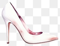 PNG High heels footwear fashion white. 