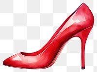 PNG Red high heels footwear fashion shoe. 