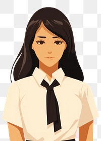 PNG Student girl adult anime accessories. AI generated Image by rawpixel.