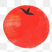 PNG Tomato art painting creativity. AI generated Image by rawpixel.