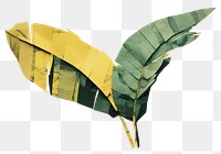 PNG Banana leaf art plant transportation. AI generated Image by rawpixel.