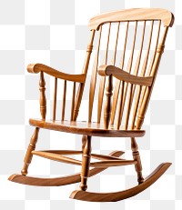 PNG Chair furniture white background rocking chair. 