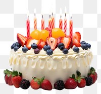 PNG Fruit cake blueberry birthday. AI generated Image by rawpixel.