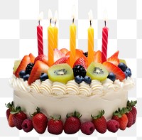 PNG Fruit cake strawberry birthday. 