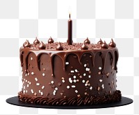 PNG Birthday cake chocolate birthday dessert. AI generated Image by rawpixel.