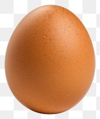 PNG Brown chicken egg brown food white background. AI generated Image by rawpixel.