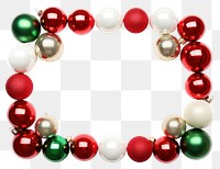 PNG Christmas baubles jewelry bead red. 