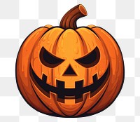 PNG Halloween pumpkin anthropomorphic jack-o'-lantern representation. 