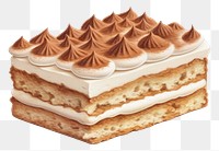 PNG Tiramisu dessert cream food. AI generated Image by rawpixel.