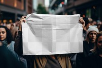 Protest sign png mockup, transparent design