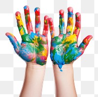 PNG Hand finger paint  