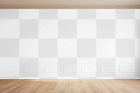 Wall png mockup, transparent design