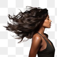 PNG Transgender woman hair portrait adult photo. AI generated Image by rawpixel.