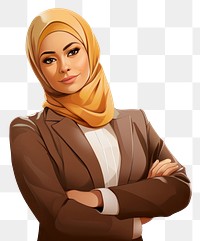 PNG Muslim businesswoman portrait adult  