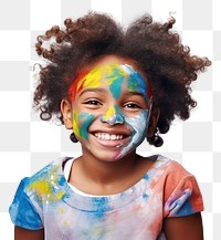 PNG Little african girl child creativity portrait. AI generated Image by rawpixel.