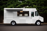 Food truck png mockup, small business vehicle, transparent design