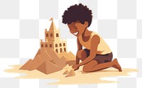 PNG Adult beach sand architecture. AI generated Image by rawpixel.