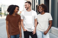 Unisex t-shirt png, transparent mockup