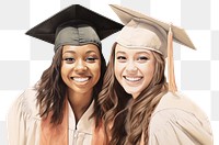 PNG Graduation female adult smile. AI generated Image by rawpixel.