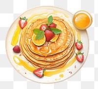 PNG Pancake fruit plate food. 