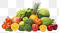PNG Healthy food grapefruit pineapple vegetable. AI generated Image by rawpixel.