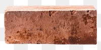 PNG Brick white background textured mineral. AI generated Image by rawpixel.