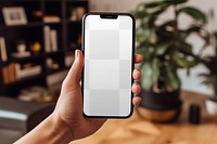 Png mobile phone mockup, transparent screen