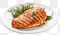 PNG Chicken Breast Steak food seafood salmon. AI generated Image by rawpixel.