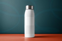 Portable water bottle png mockup, transparent product packaging