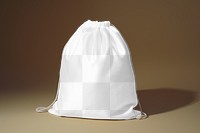 Drawstring bag png mockup, transparent design