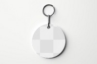 Keychain png mockup, transparent design