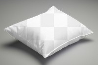 Cushion pillow case png mockup, transparent design