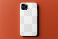 Smartphone case png mockup, transparent design