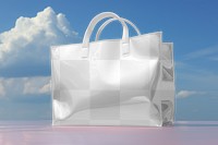 Reusable shopping bag png mockup, transparent design