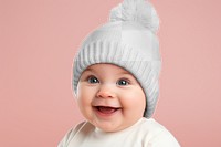 Baby beanie png mockup, transparent design