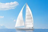 Sailing boat png mockup, vehicle, transparent design