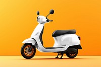 Motorcycle scooter png mockup, transparent vehicle
