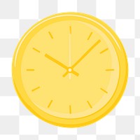 Time money png, aesthetic illustration, transparent background