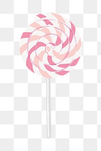 Candy lollipop png, aesthetic illustration, transparent background