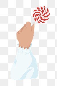 Candy lollipop png, aesthetic illustration, transparent background