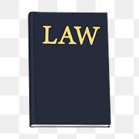 Law book png, aesthetic illustration, transparent background