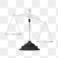 Leaning scale png, aesthetic illustration, transparent background