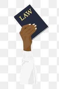 Law book png, aesthetic illustration, transparent background