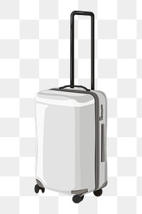 Suitcase png, aesthetic illustration, transparent background