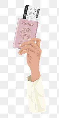 Traveling abroad png, aesthetic illustration, transparent background