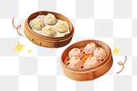 Chinese xiaolongbao png digital art food, transparent background